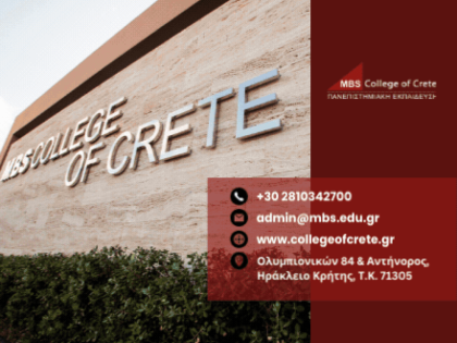 MBS COLLEGE OF CRETE - ΠΑΝΕΠΙΣΤΗΜΙΑΚΗ ΕΚΠΑΙΔΕΥΣΗ 