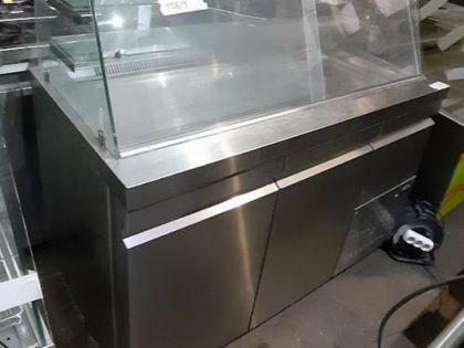 ΨΥΧΟΜΕΝΗ ΒΙΤΡΙΝΑ NIKI INOX 134X70X128ΕΚ (1106/5):