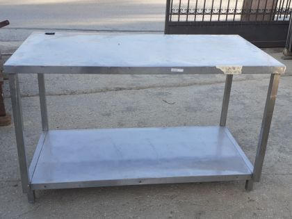 ΤΡΑΠΕΖΙ ΙΝΟΞ 134X70X85ΕΚ (1086/96):